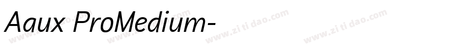 Aaux ProMedium字体转换